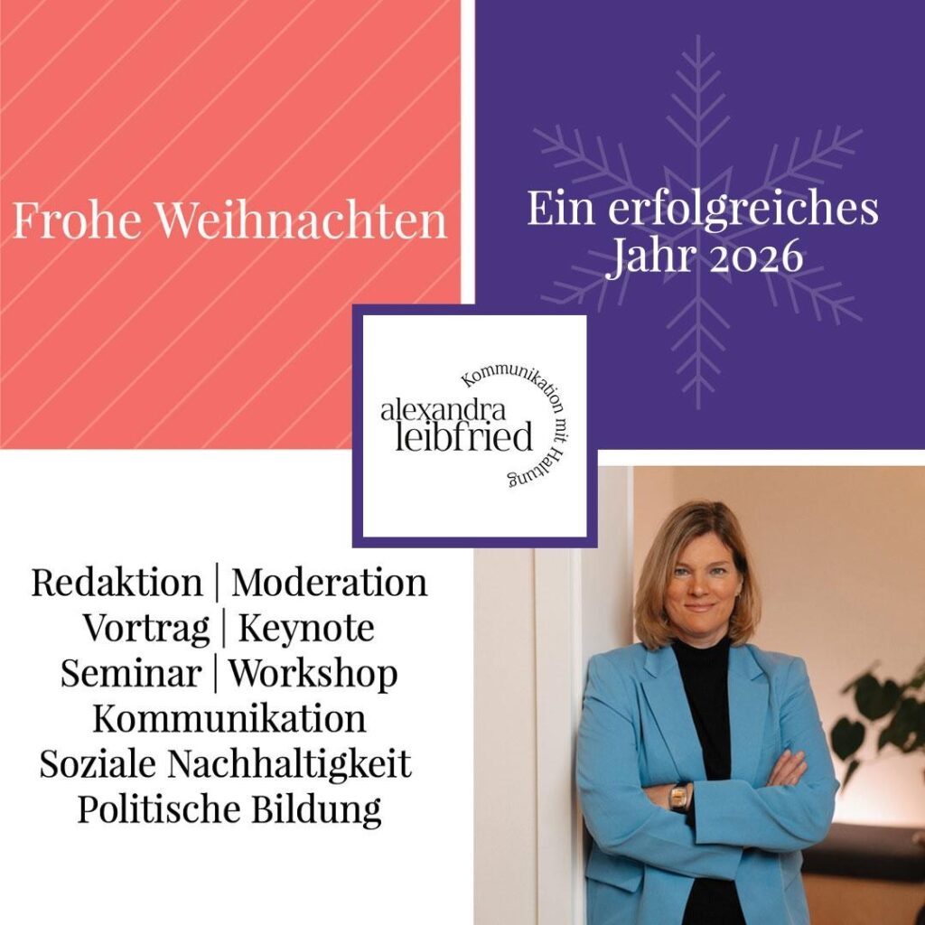 Recap 2025, Weihnachtskarte, Kommunikation mit Haltung, Jahresrückblick, Alexandra Leibfried